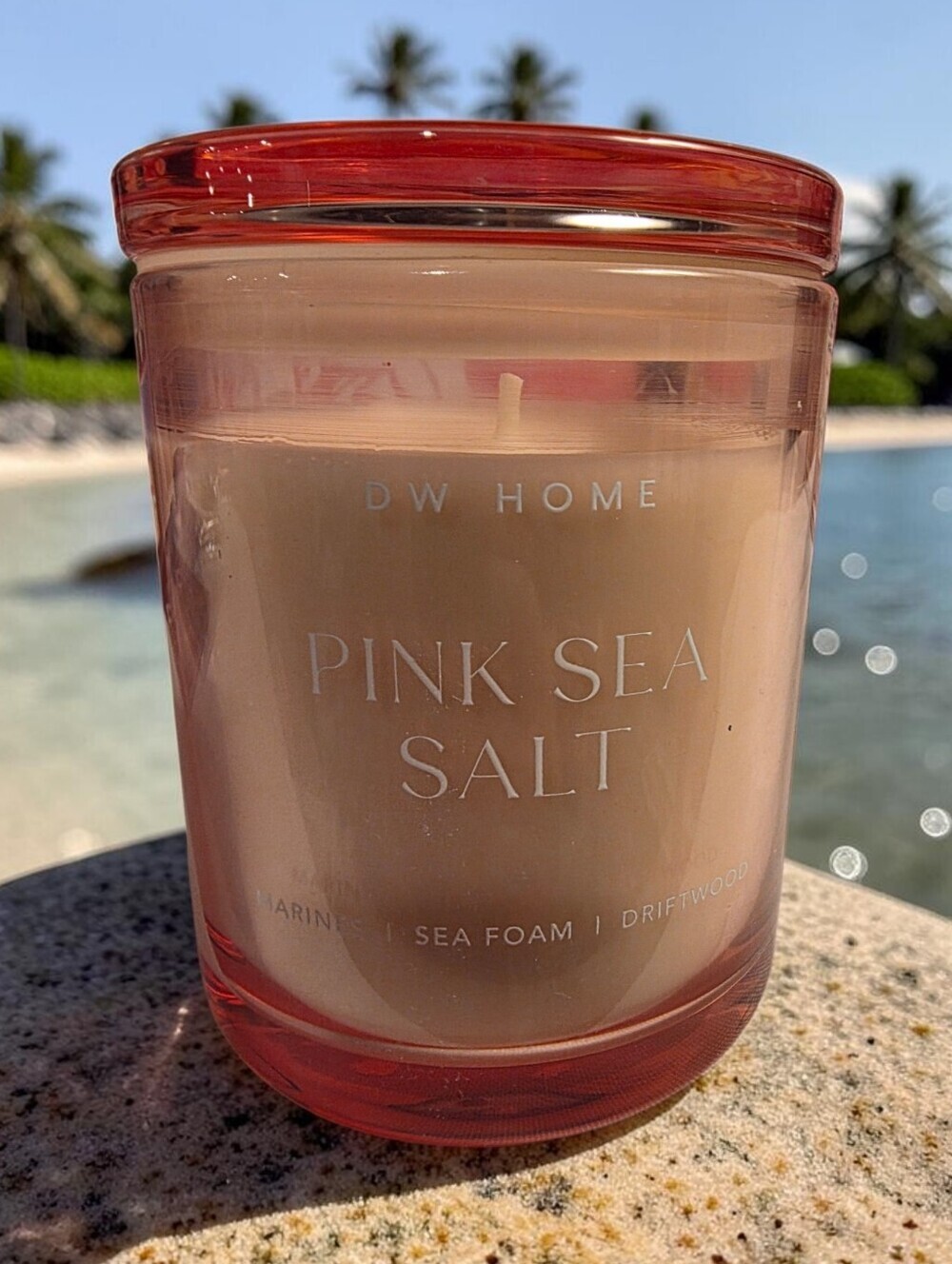 DW Home Pink Sea Salt Candle